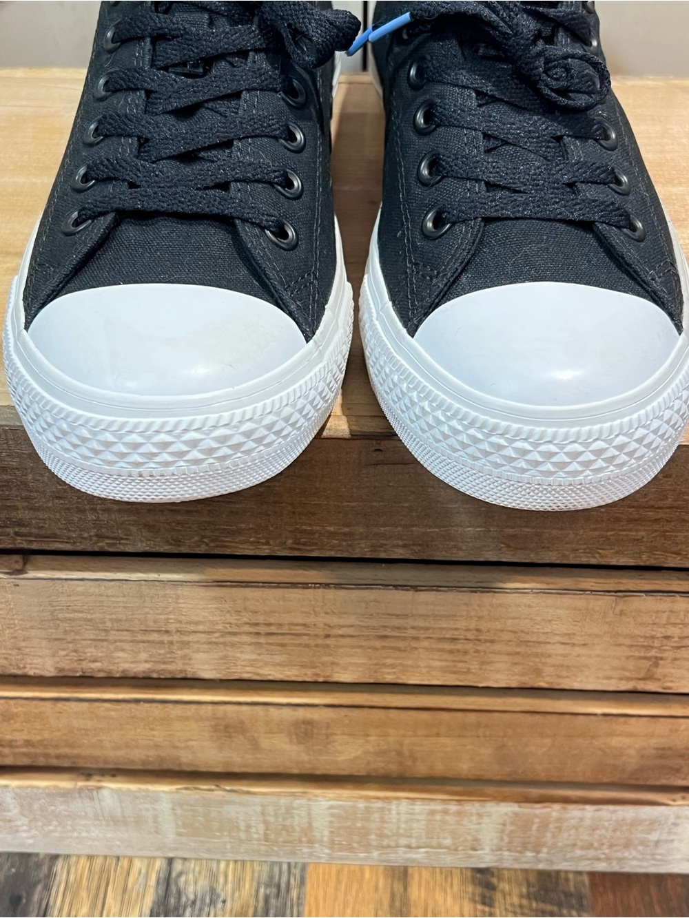 Converse Chuck Taylor II Low Top Black & Blue Sneaker Mens 10 NEW - Picture 5 of 11